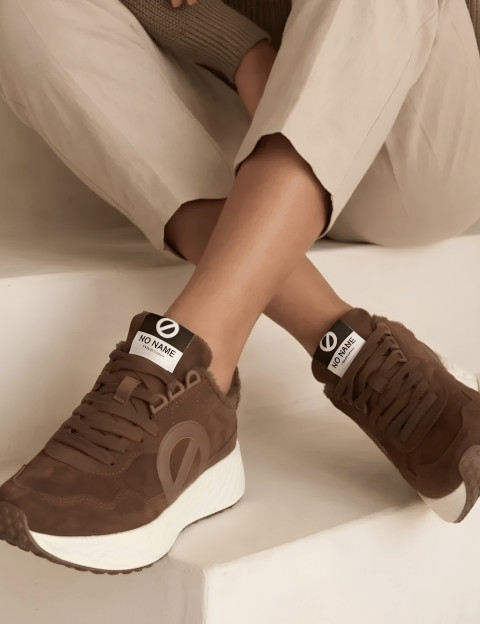 No Name Baskets Femme Carter Jogger Suède Marron - 2