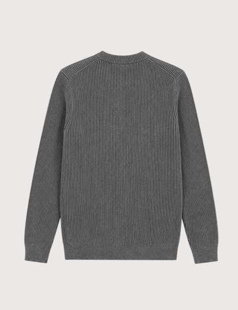 MOS MOSH Pull Homme Col Rond Gilbert Mélange Gris - 2