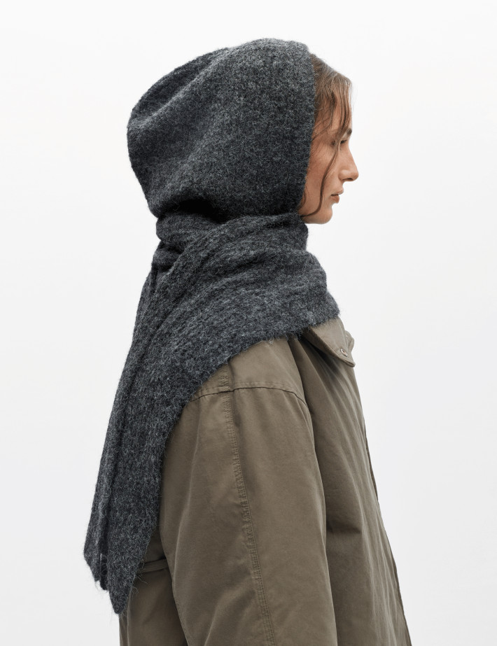 OBJECT Echarpe Cagoule Femme Milu Anthracite - 3