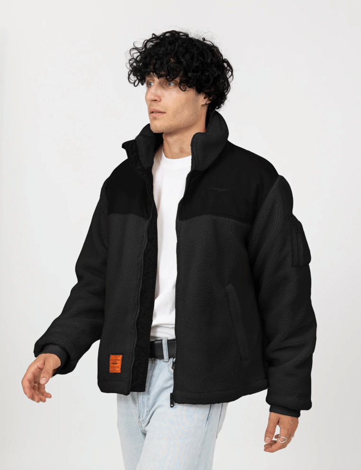 BOMBERS ORIGINALS Veste Homme Bi-Matière Moncton Noir - 8