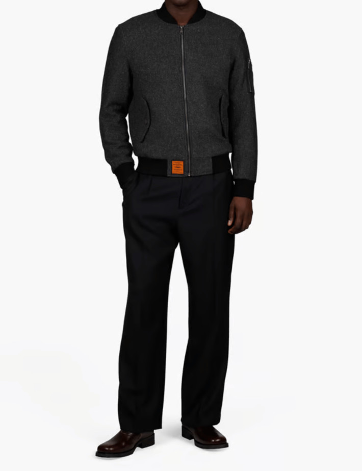 BOMBERS ORIGINALS Bombers en Laine Homme Rothfiled Noir - 6