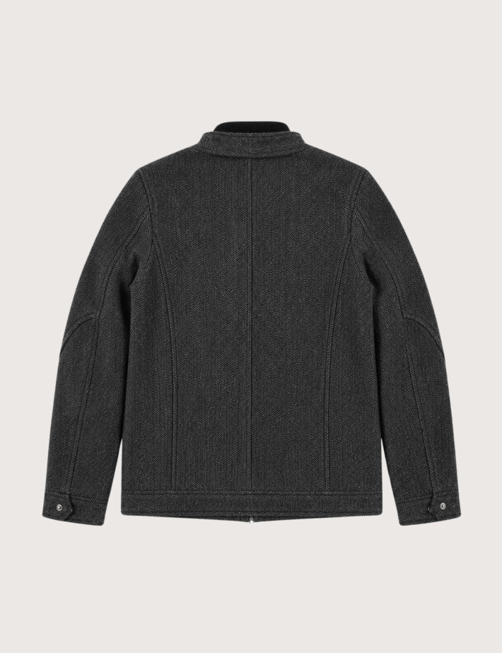 BOMBERS ORIGINALS Blouson Homme en Laine Northam Noir - 2