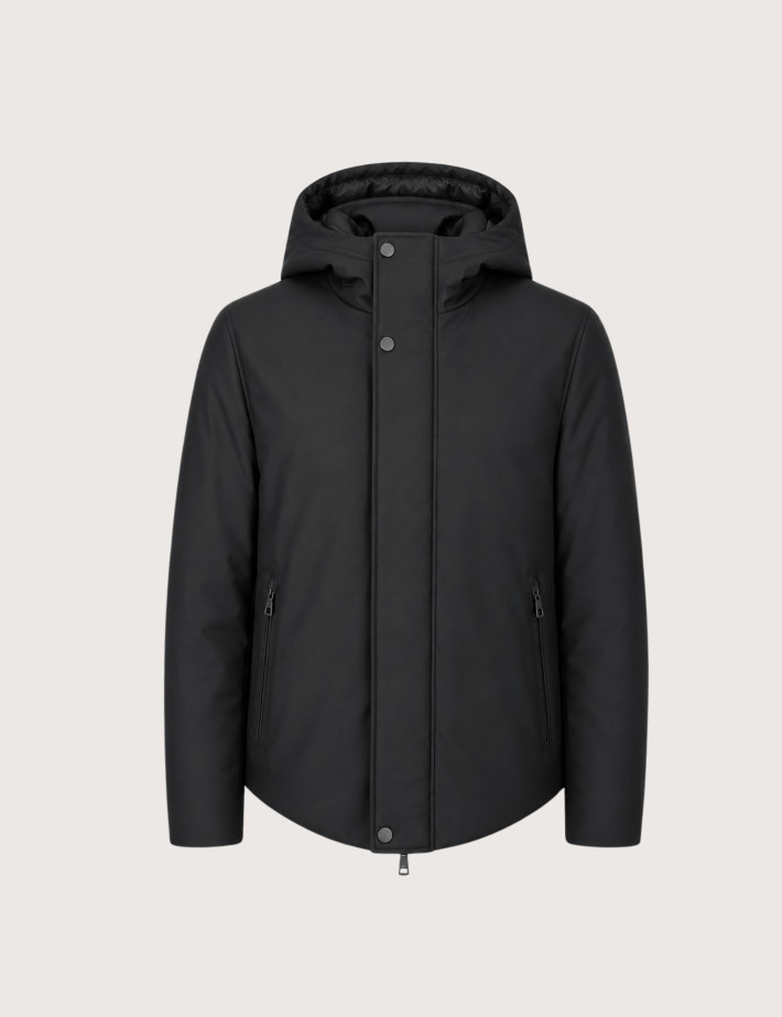 SEINSE Blouson Homme à Capuche Noir