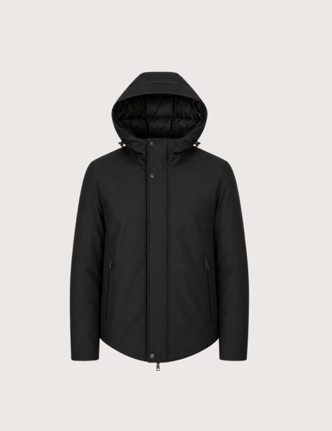 SEINSE Blouson Homme à Capuche Noir - 2