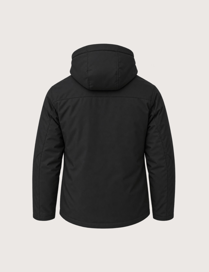 SEINSE Blouson Homme à Capuche Noir - 3