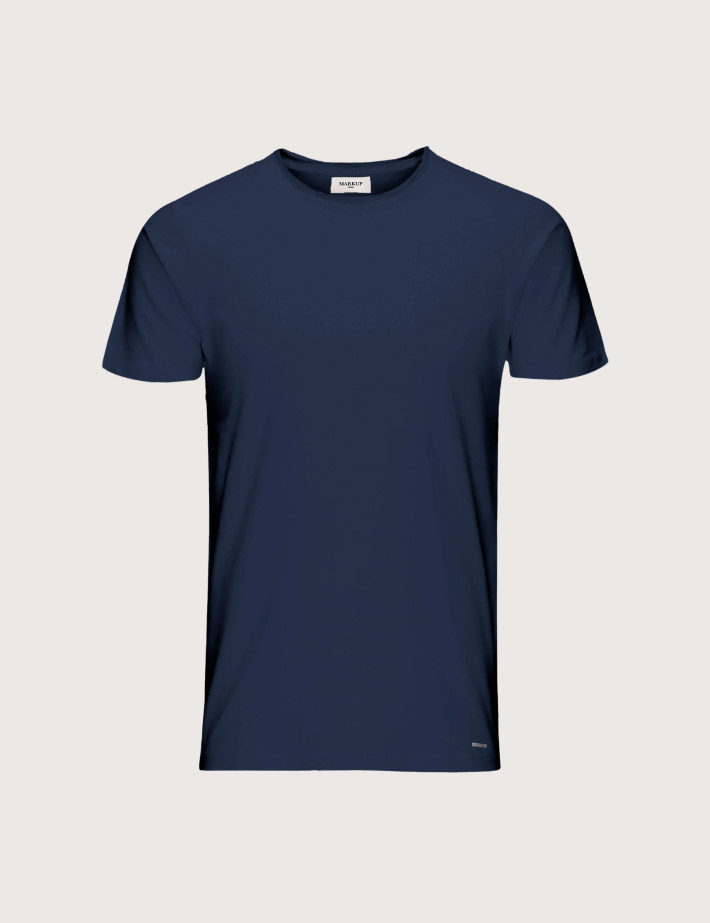 MARKUP T-Shirt Manches Courtes Homme Col Rond Marine
