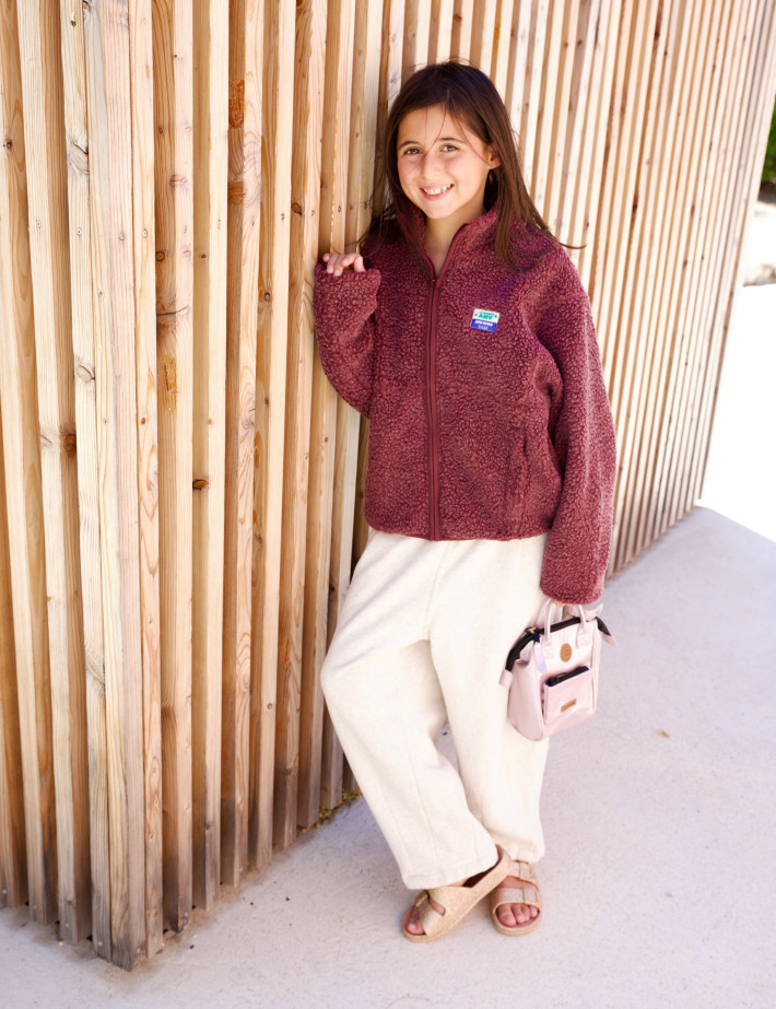American Vintage Veste Enfant Sans Manches Hoktown Bordeaux Chiné - 8