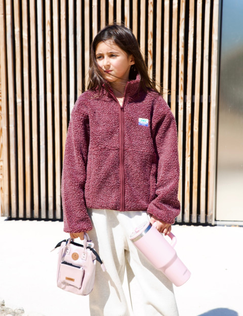 American Vintage Veste Enfant Sans Manches Hoktown Bordeaux Chiné - 11