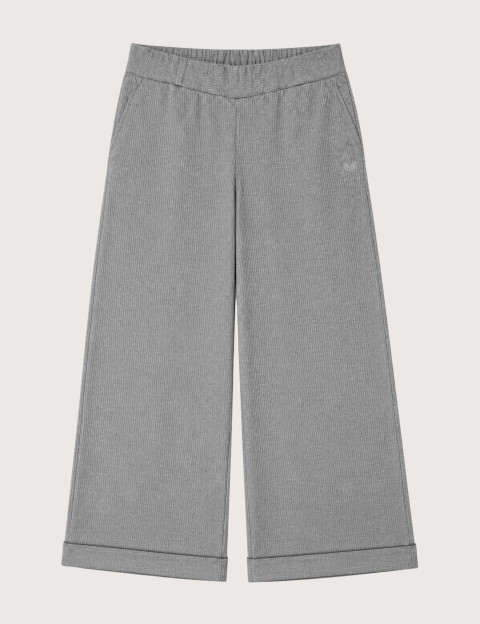 HBT DENIM WAFFLE CHINE | STAN Pantalon Femme Gris