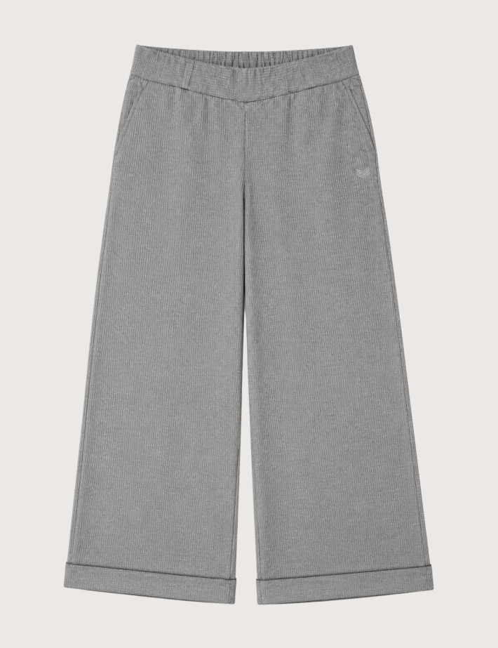 HBT DENIM WAFFLE CHINE | STAN Pantalon Femme Gris