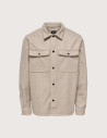 Only & Sons Surchemise Homme Ash Laine Beige