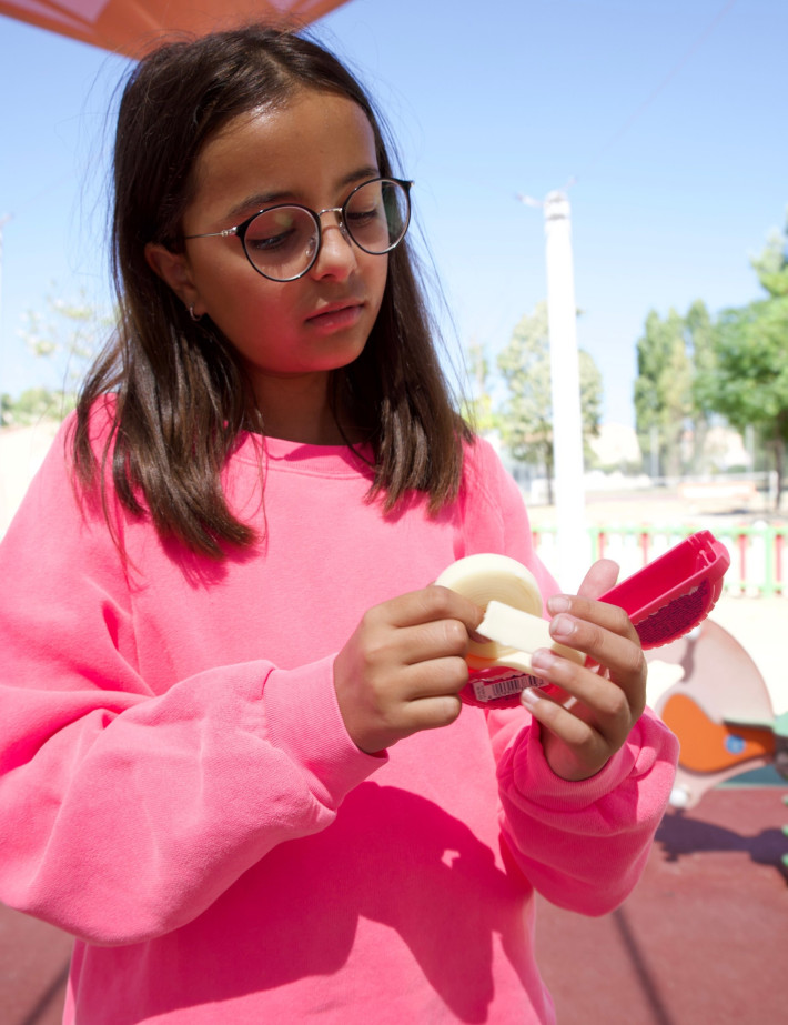 American Vintage Sweat Enfant Col Rond Izubird Rose Fluo - 7