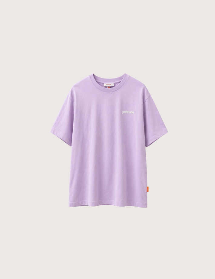 GERTRUDE T-Shirt Enfant Manches Courtes Little Leon Stripes Lilas - 2