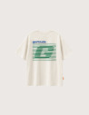 GERTRUDE T-Shirt Enfant Manches Courtes Little Leon Stripes Crème
