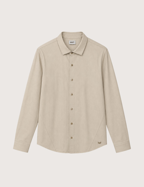 HBT TAILOR CHIC SHIRTING STRIPES | MILORD Chemise Homme Beige