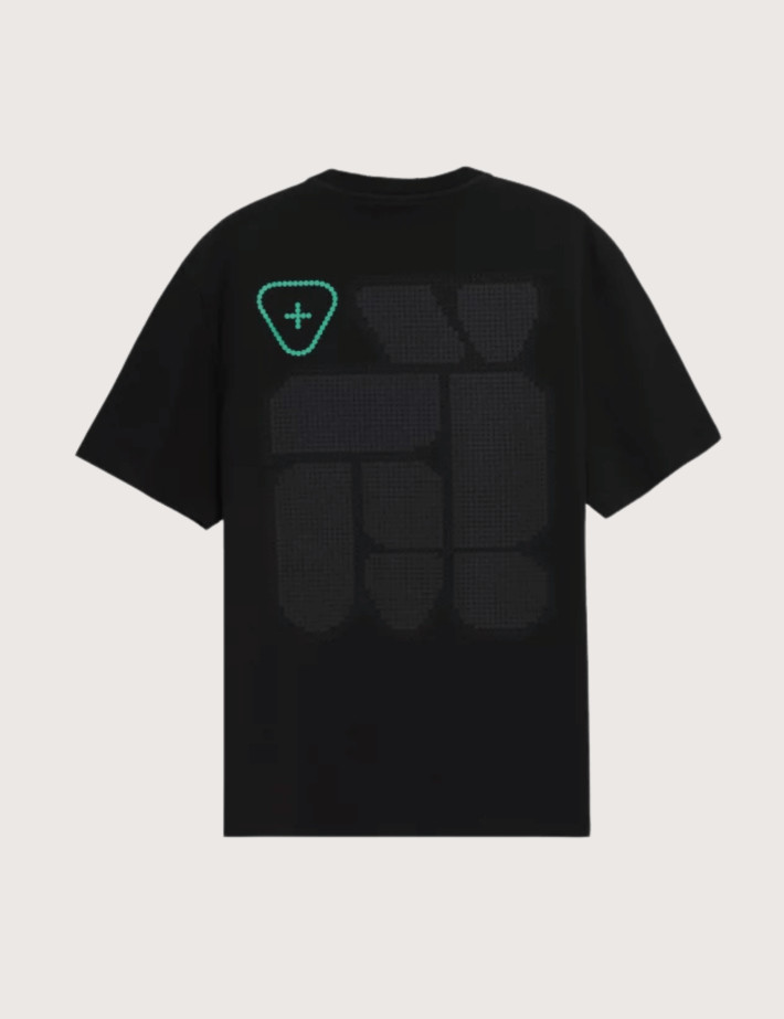 GERTRUDE T-Shirt Mixte Manches Courtes Leon Geo Noir - 2