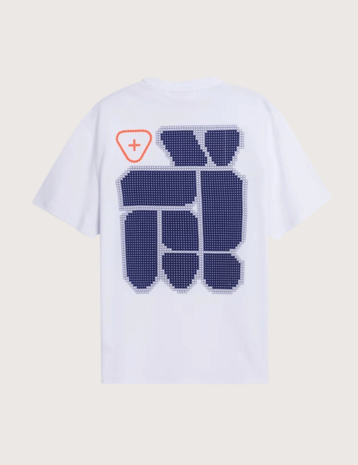 GERTRUDE T-Shirt Mixte Manches Courtes Leon Geo Blanc - 2