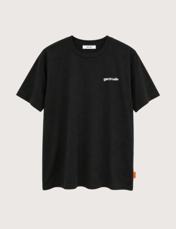 GERTRUDE T-Shirt Mixte Manches Courtes Leon Stripe Noir - 2