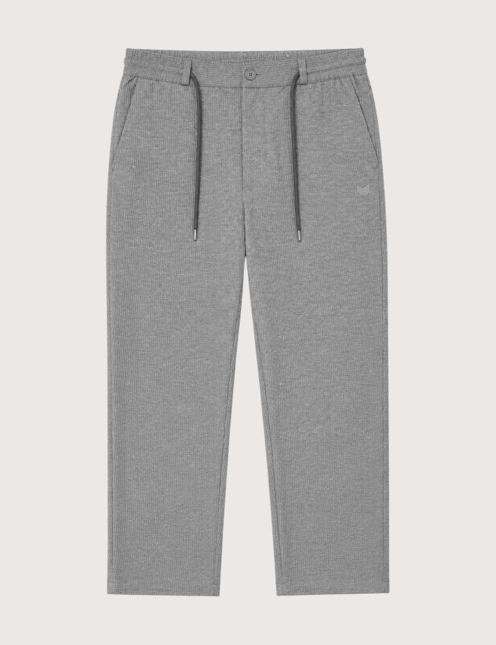 HBT DENIM WAFFLE CHINE | DARIO Pantalon Homme Gris
