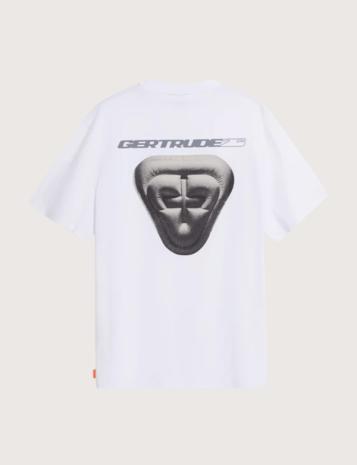 GERTRUDE T-Shirt Mixte Manches Courtes Leon Archive Blanc