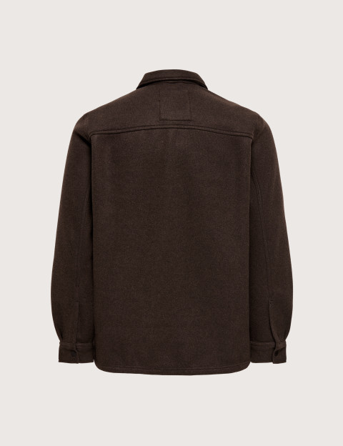 Only & Sons Surchemise Homme Ash Laine Marron - 2