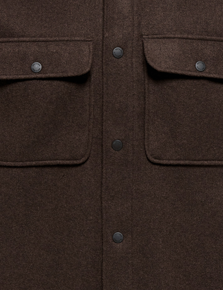 Only & Sons Surchemise Homme Ash Laine Marron - 3