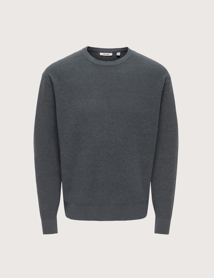 Only & Sons Pull Homme Rodger Gris