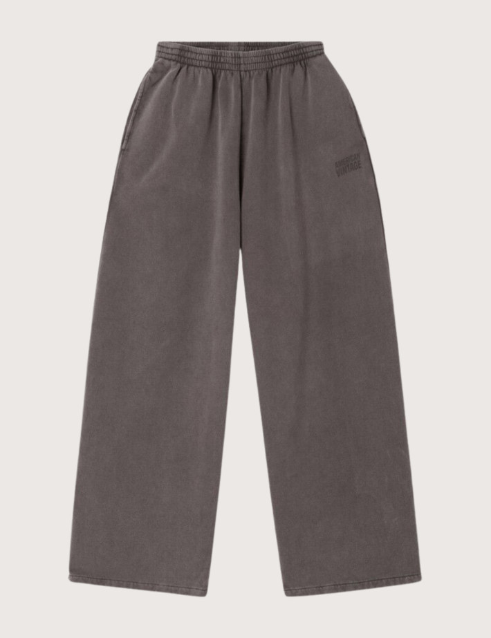 American Vintage Bas de Jogging Ample Femme Jitbay Cendre Vintage
