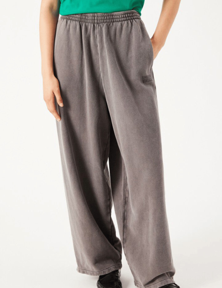 American Vintage Bas de Jogging Ample Femme Jitbay Cendre Vintage - 3
