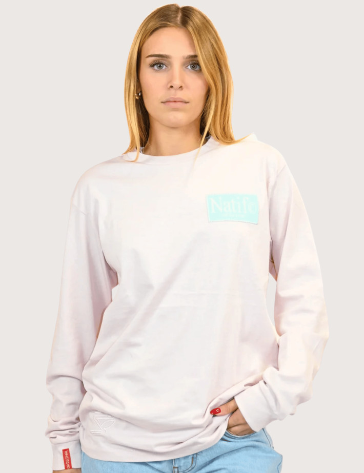 Natif T-Shirt Unisexe Manches Longues New Original Violet