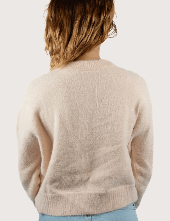 Natif Pull Femme en Maille Fine Bella Rose - 3