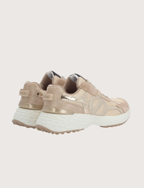 No Name Baskets Femme Carter 2.0 Runner Doré Beige - 3