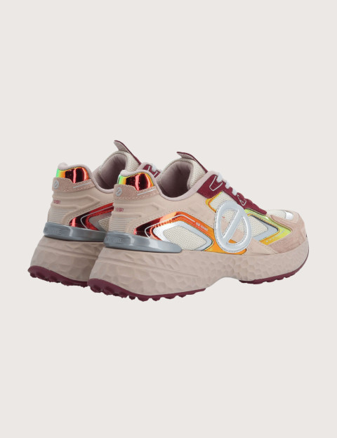 No Name Baskets Femme Carter 2.0 Tech Suède Crème Nude Cherry - 3