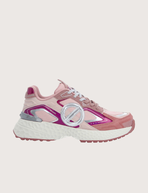 No Name Baskets Femme Carter 2.0 Tech Suède Rose Fucshia
