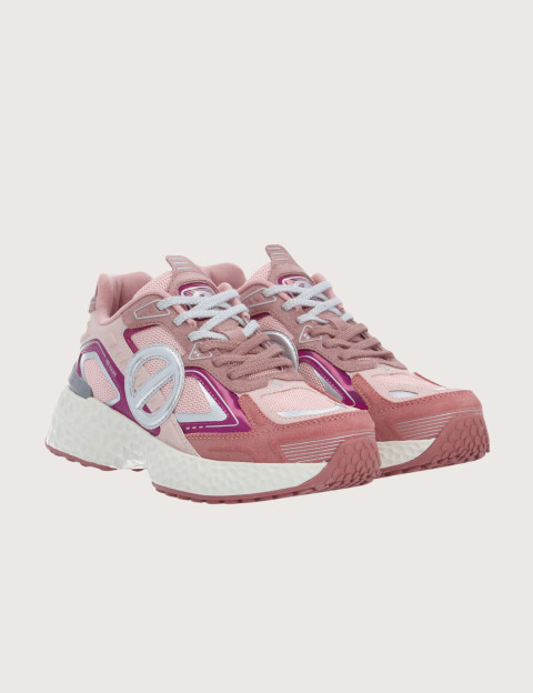 No Name Baskets Femme Carter 2.0 Tech Suède Rose Fucshia - 2