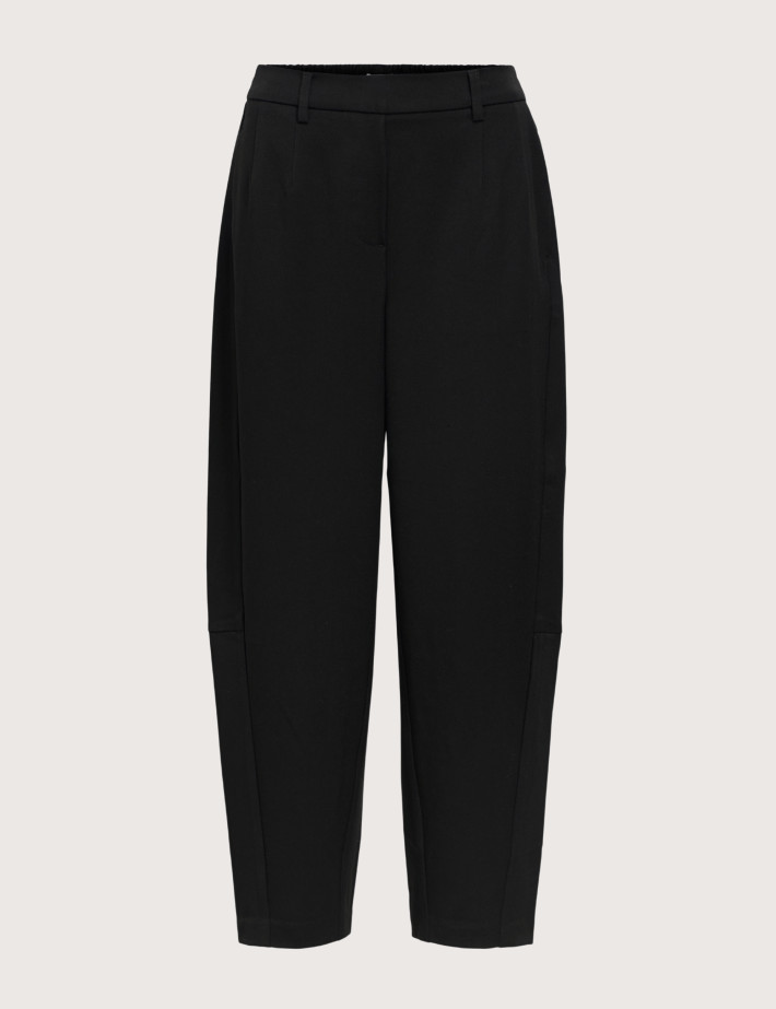 OBJECT Pantalon Femme Coupe Barrel Lisa Noir