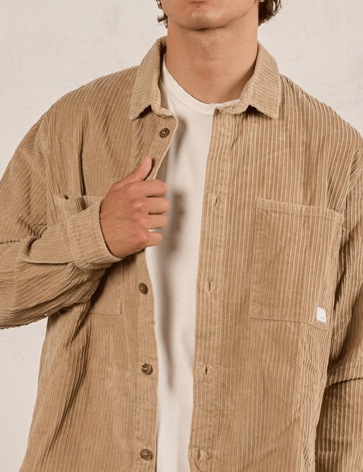 S001 Surchemise Homme Corduroy Sand - 4