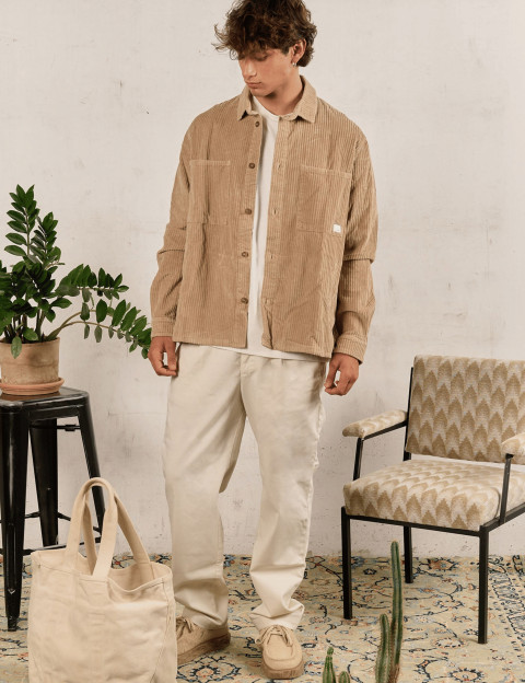 S001 Surchemise Homme Corduroy Sand - 5
