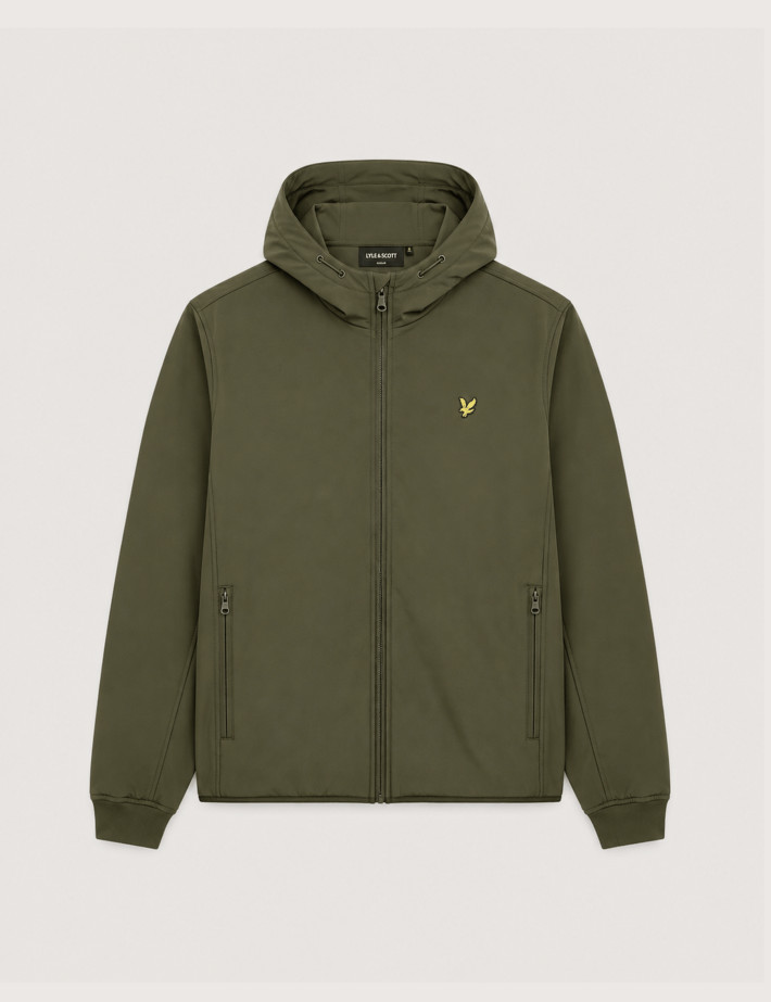 Lyle & Scott Veste Softshell Doublée Polaire Homme Kaki