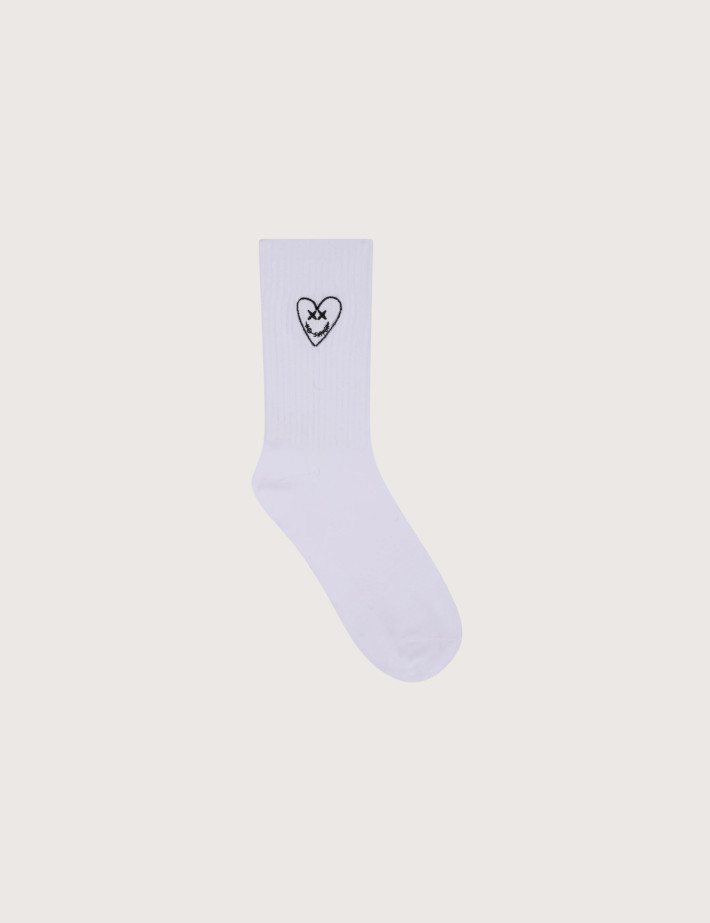 Eleven Paris Chaussettes Mixtes Jaselle Blanc