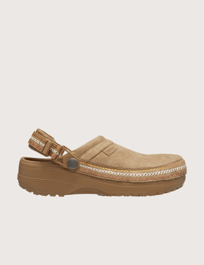 Crocs Sabots Suède Vegan Stitch Clog Camel