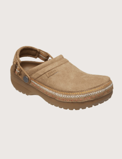Crocs Sabots Suède Vegan Stitch Clog Camel - 3