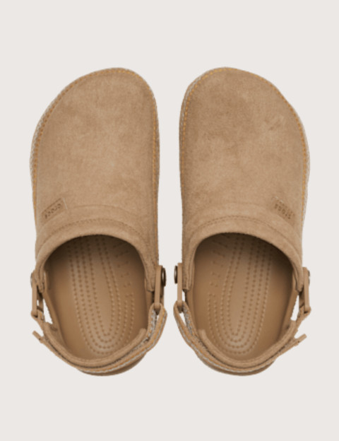 Crocs Sabots Suède Vegan Stitch Clog Camel - 5