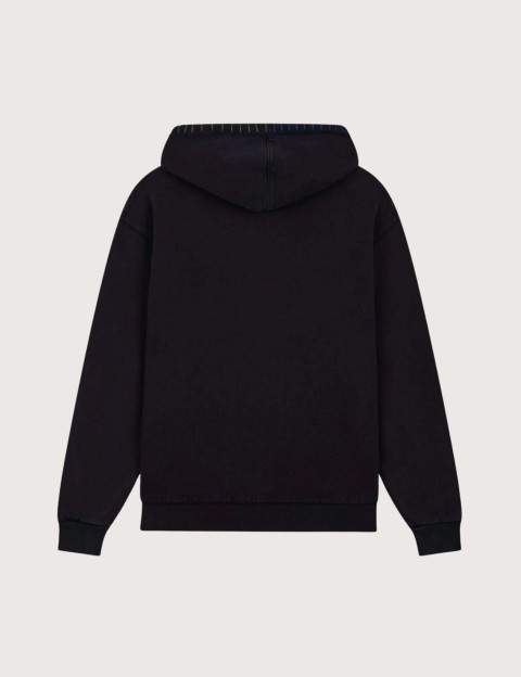 Eleven Paris Sweat à Capuche Mixte Cordons Colorés Moon Noir - 10