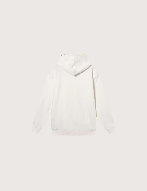 Eleven Paris Sweat à Capuche Mixte Cordons Colorés Moon Beige - 11
