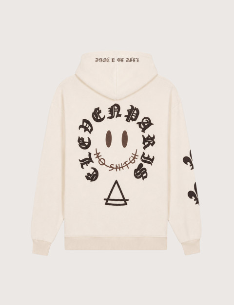 Eleven Paris Sweat Mixte à Capuche Poncho Beige - 2
