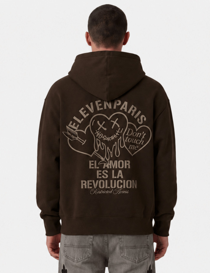 Eleven Paris Sweat à Capuche Mixte Thalia Cacao - 5