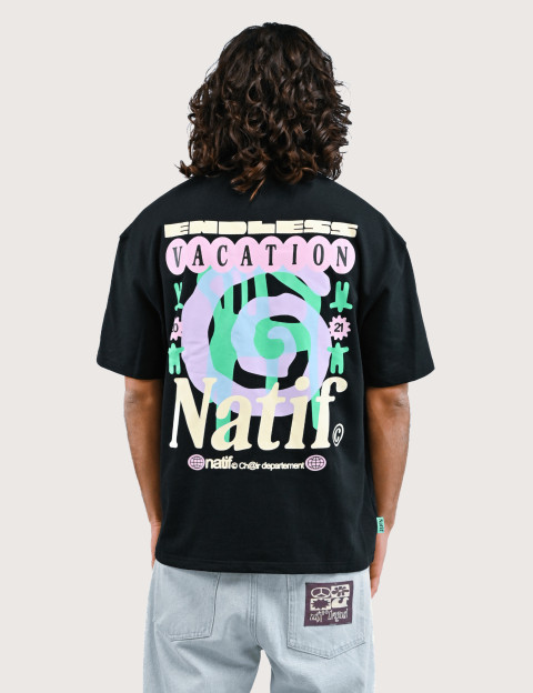 Natif T-Shirt Unisexe Manches Courtes Chair Dpt Noir - 2