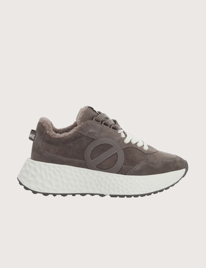No Name Baskets Femme Carter Jogger Suède Carbone