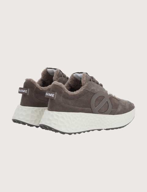 No Name Baskets Femme Carter Jogger Suède Carbone - 3
